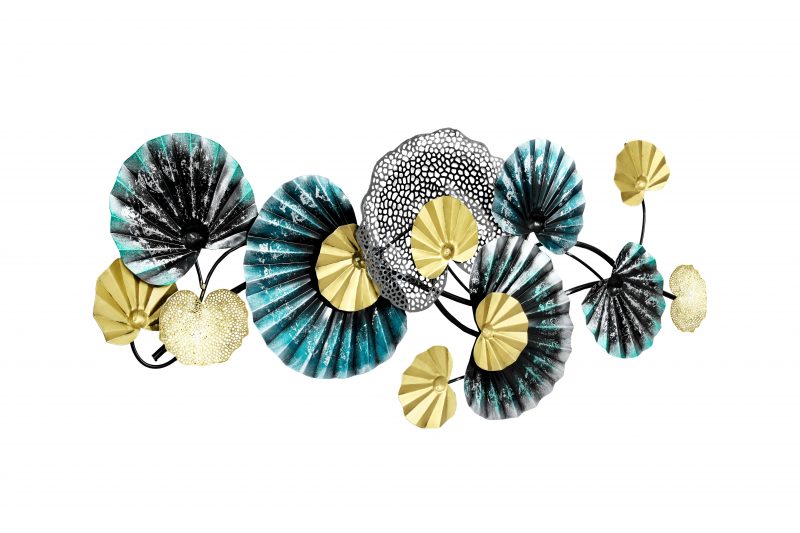 floral abstract metal wall art