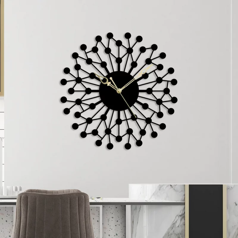Spiral Nest Metal Wall Clock