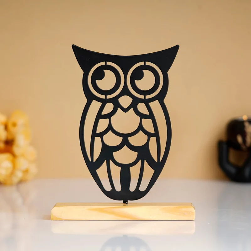 Owl Metal Sculpture