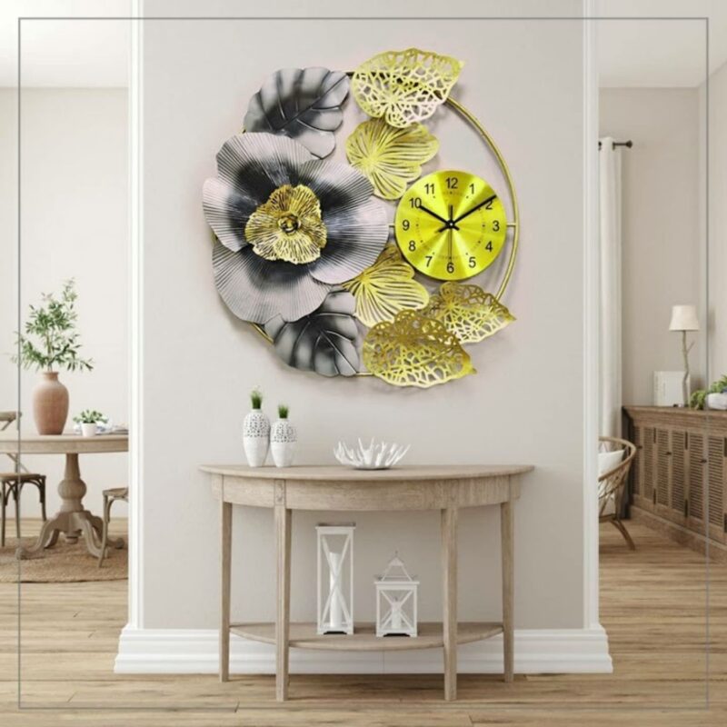 Gingko Leaf Luxury Wall Clock